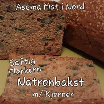 Natronbrødet gir en mørkere nyanse farge enn annen brødbakst