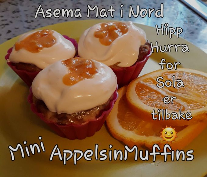 Saftige små muffins til Solfeiring, når sola er tilbake etter mørketid.